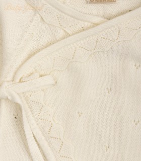 Enterizo de Hilo con Gorrita | Sophie Cream