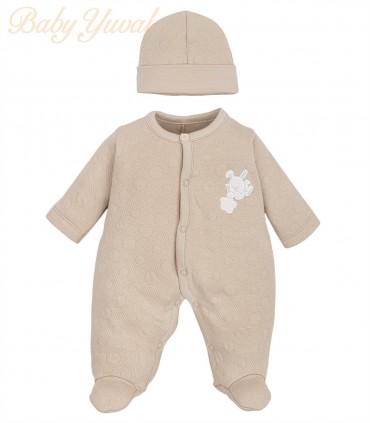 Enterizo Jacquard Algodón | Bunny Beige