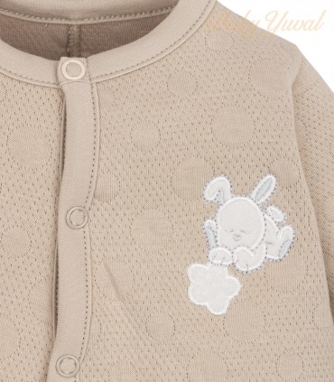 Enterizo Jacquard Algodón | Bunny Beige
