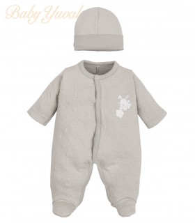 Enterizo Jacquard Algodón | Bunny Grey