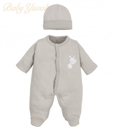 Enterizo Jacquard Algodón | Bunny Grey