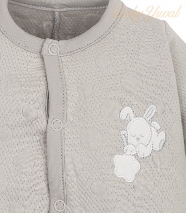 Enterizo Jacquard Algodón | Bunny Grey