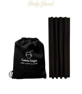 Cortina Blackout Portátil Plain Black Large