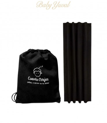 Cortina Blackout Portátil Plain Black Large