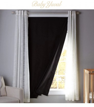 Cortina Blackout Portátil Plain Black Large