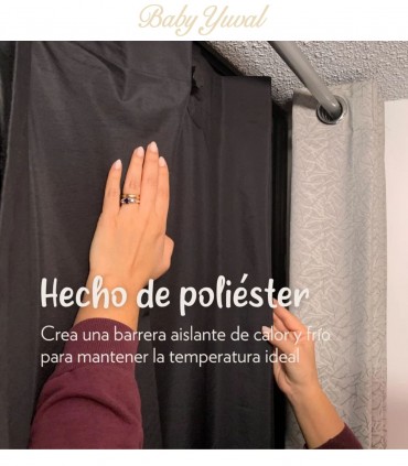 Cortina Blackout Portátil Plain Black Large