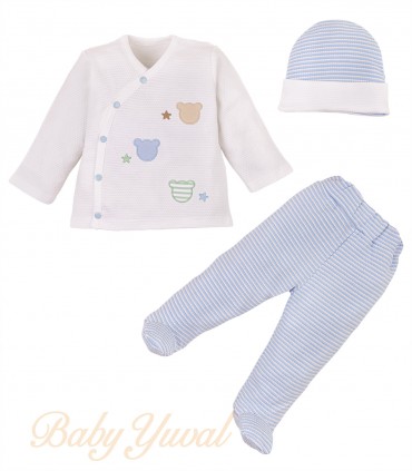 Conjunto de Algodón Pop Corn | Julián Sky Blue