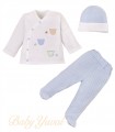 Conjunto de Algodón Pop Corn | Julián Sky Blue
