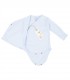 Set Bodie Cruzado y Pantalón con pie | Colección Clínico Celeste