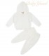Conjunto de Hilo Forrado Con Algodón | Bends Hood Crema