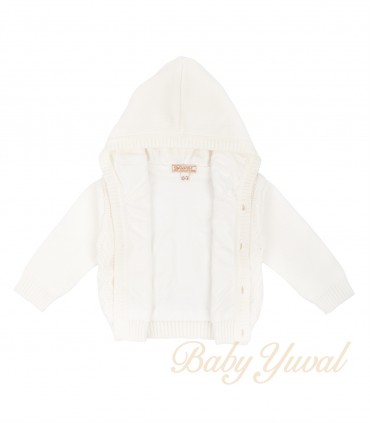 Conjunto de Hilo Forrado Con Algodón | Bends Hood Crema