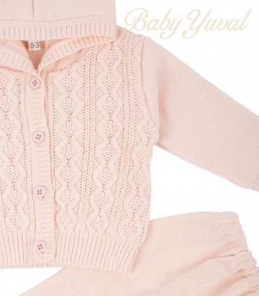 Conjunto de Hilo Forrado Con Algodón | Bends Hood Melón