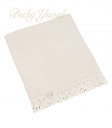 Manta Tejida de Hilo con Forro de 100% Algodón | Bends Beige