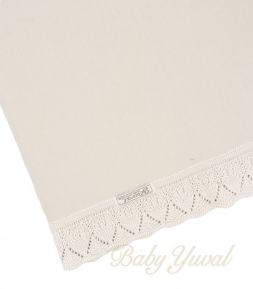 Manta Tejida de Hilo con Forro de 100% Algodón | Bends Beige