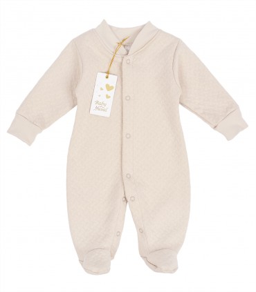 Enterizo Jacquard Algodón | Beige