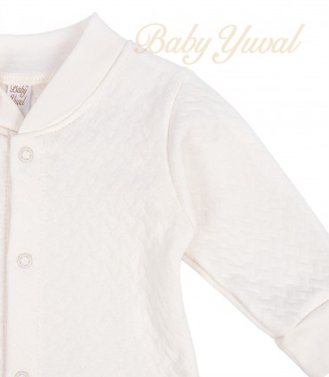Enterizo Jacquard Algodón | Crema