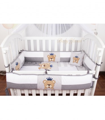 Set de Cuna Osito Rey | Premium Pique