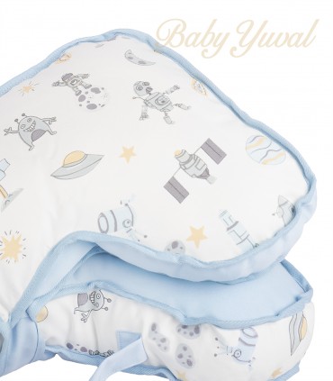 Doble Almohada de Lactancia | Celeste Espacial