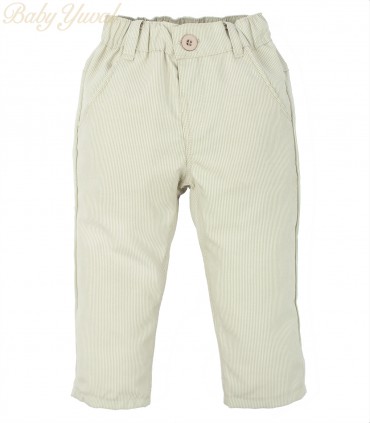 Pantalón Drill Acanalado | Beige
