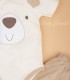 Ajuar de 2 piezas de 100% algodón | Bear Face Orgánico