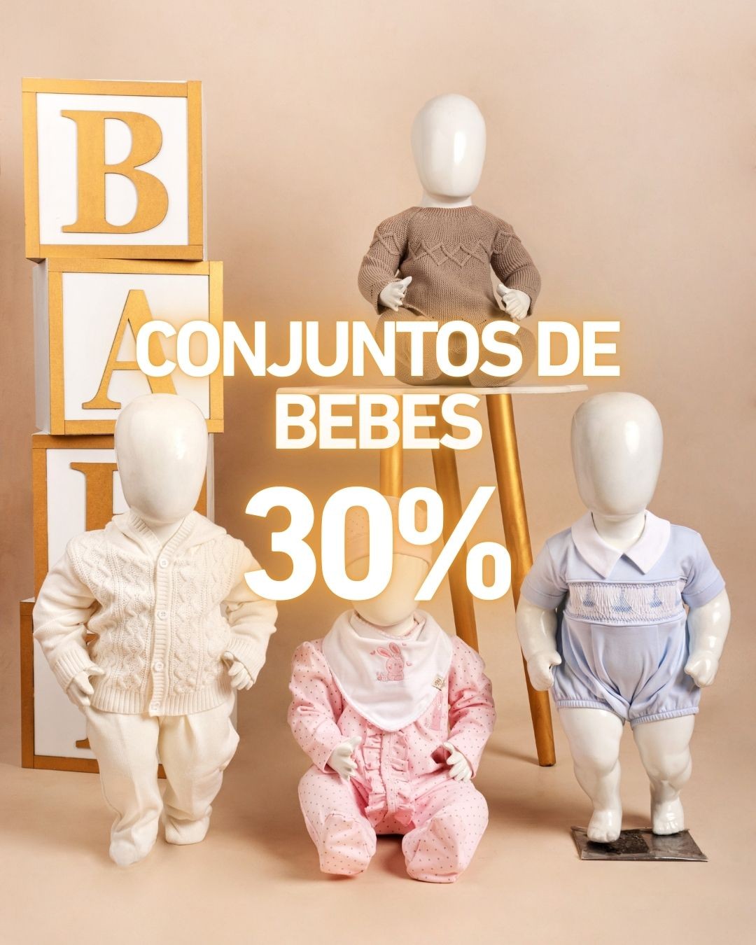 Conjunto de algodon bebe niño
