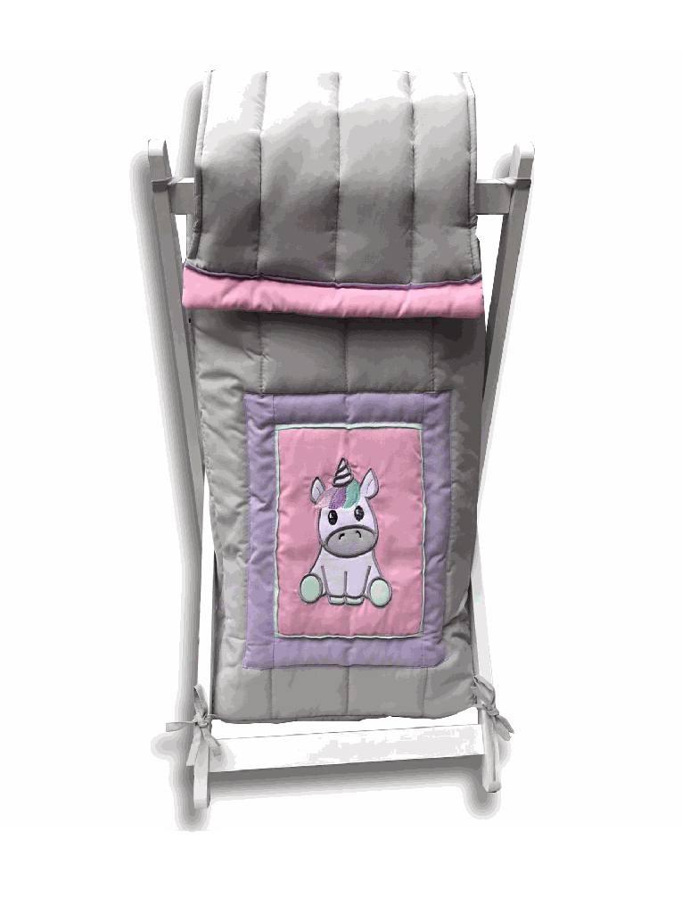 [CE093873] Cesto de ropa plegable para Bebé | Niña (Unicornio)