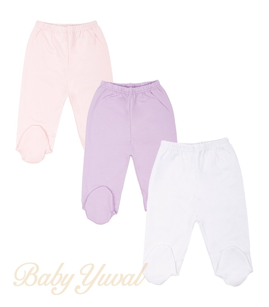 [TR095500] Tripack pantalón con pie algodón pima | Colección Lidia (T0)