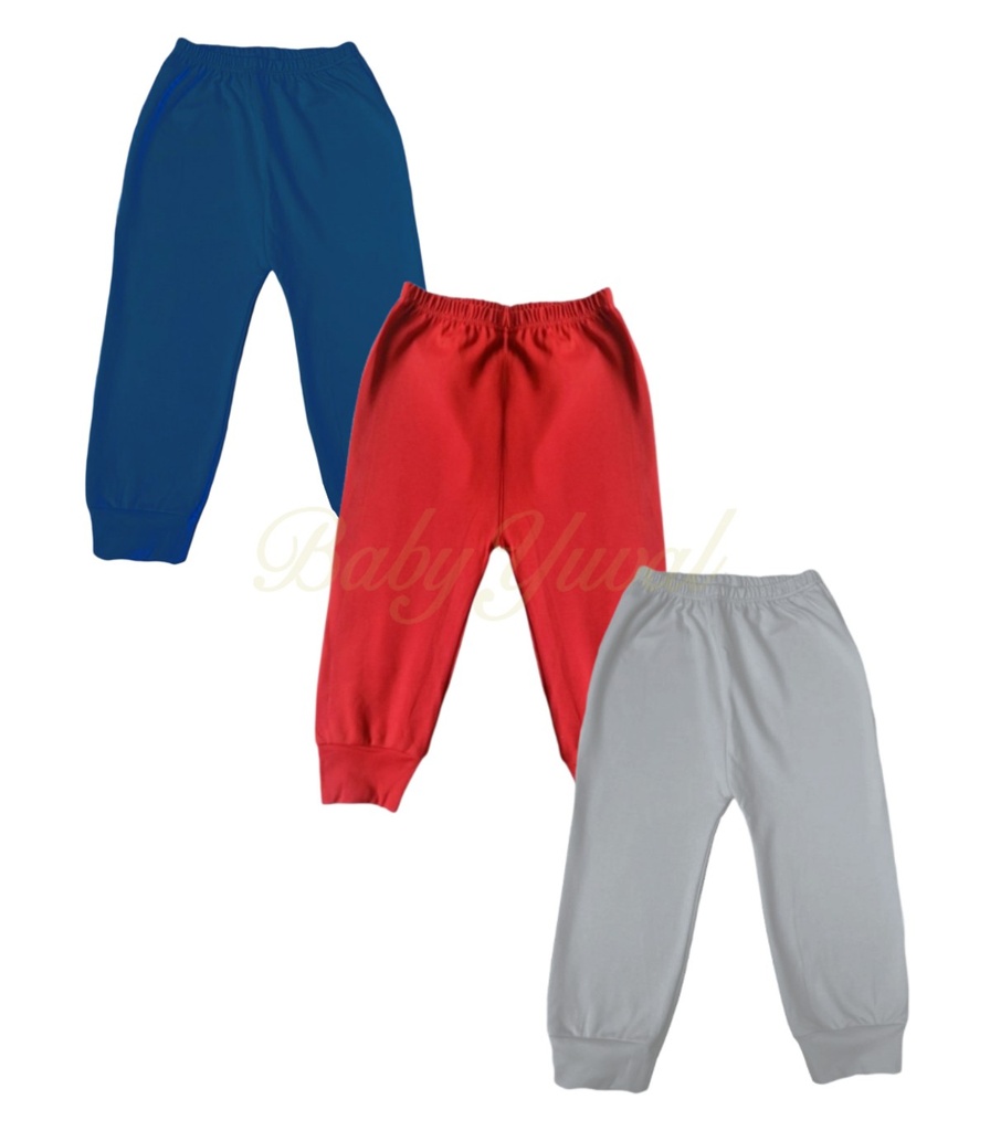 [TR095530] Tripack pantalón sin pie algodón pima | Colección Mateo (T1)