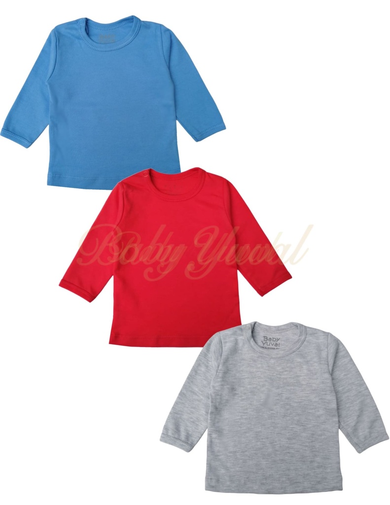 [TR095565] Tripack Polo Manga Larga algodón pima | Colección Mateo (T0)