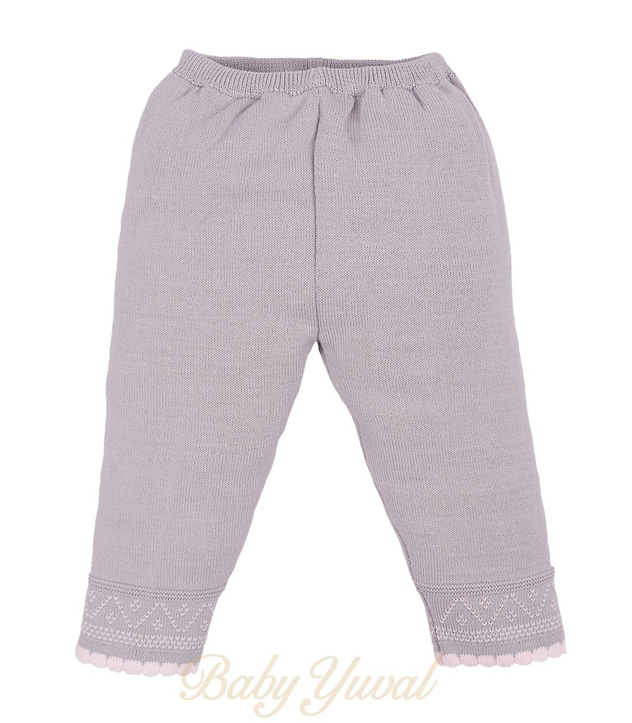 [PA097834] Pantalón de Hilo sin pie | Plomo Rose