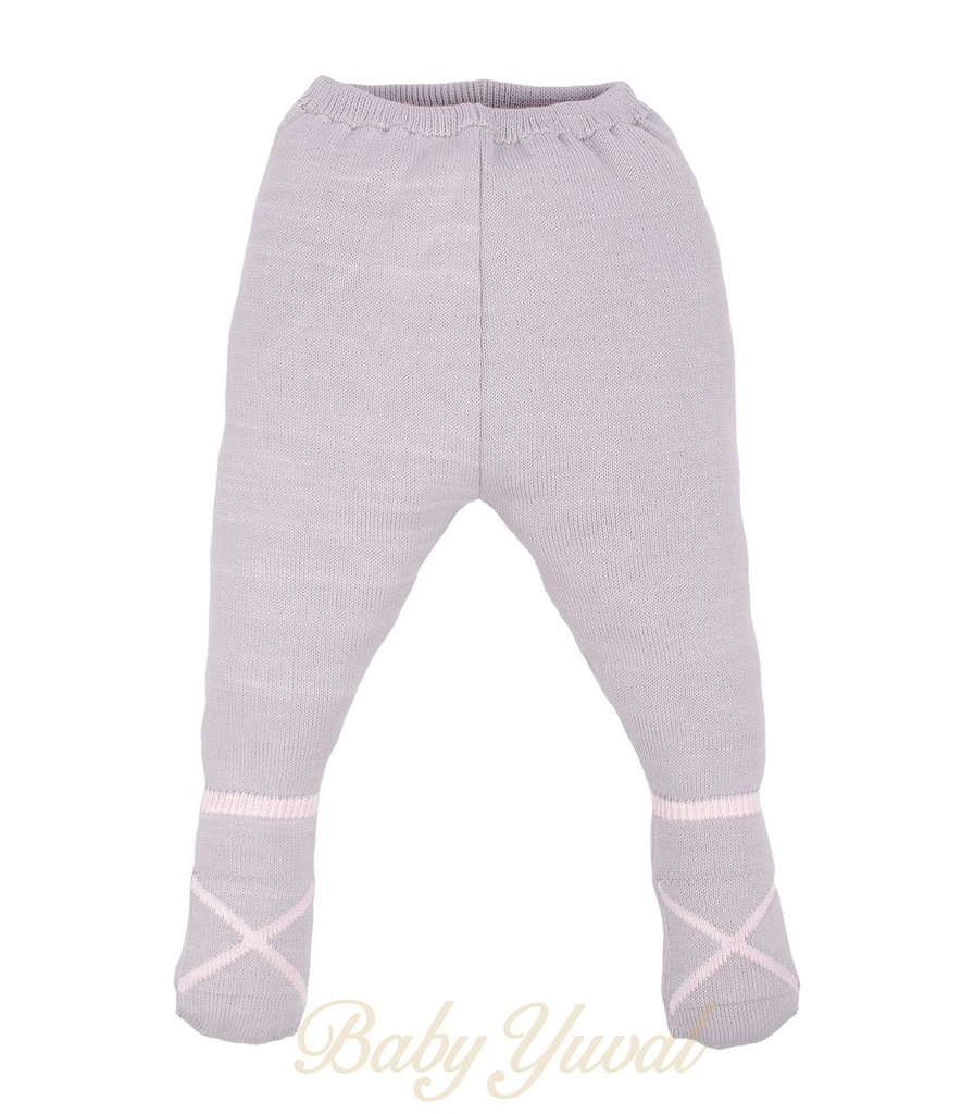 [PA097838] Pantalón de Hilo con pie | Plomo Lazo