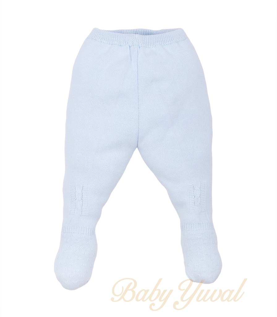 Pantalón de Hilo con pie | Celeste
