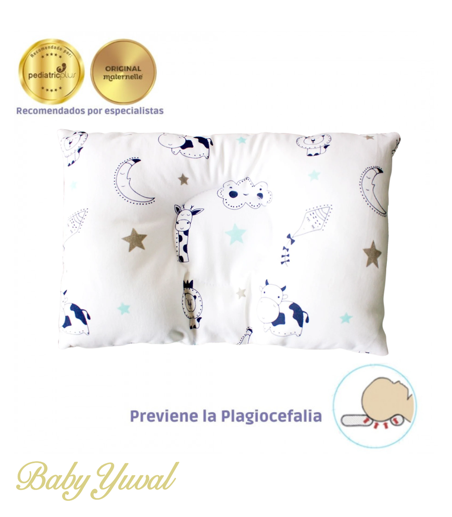 [AL097984] Almohadita Anti-Cabeza Plana | Azul Nubes