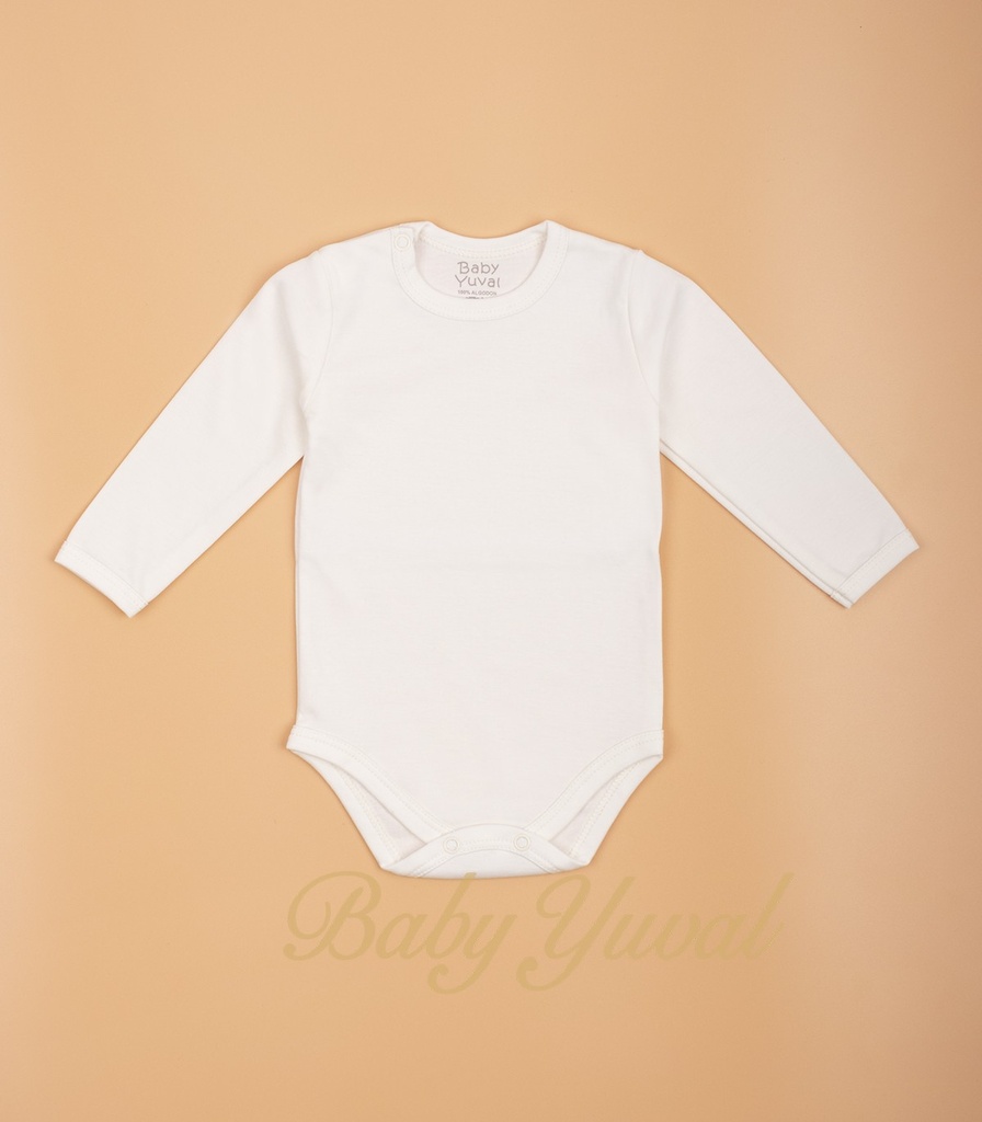 [BO098213] Bodie de 100% Algodón Pima | Crema (0 a 3 meses)