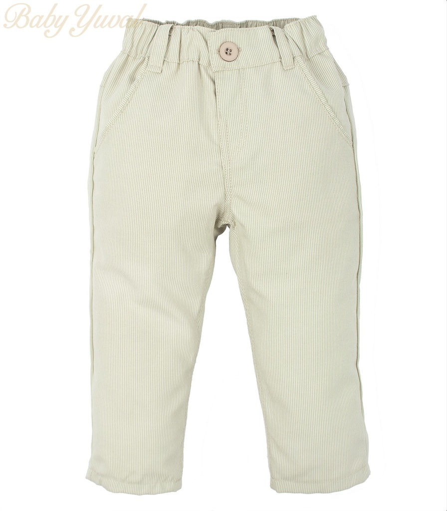 [PA098605] Pantalón Drill Acanalado | Beige (T1)