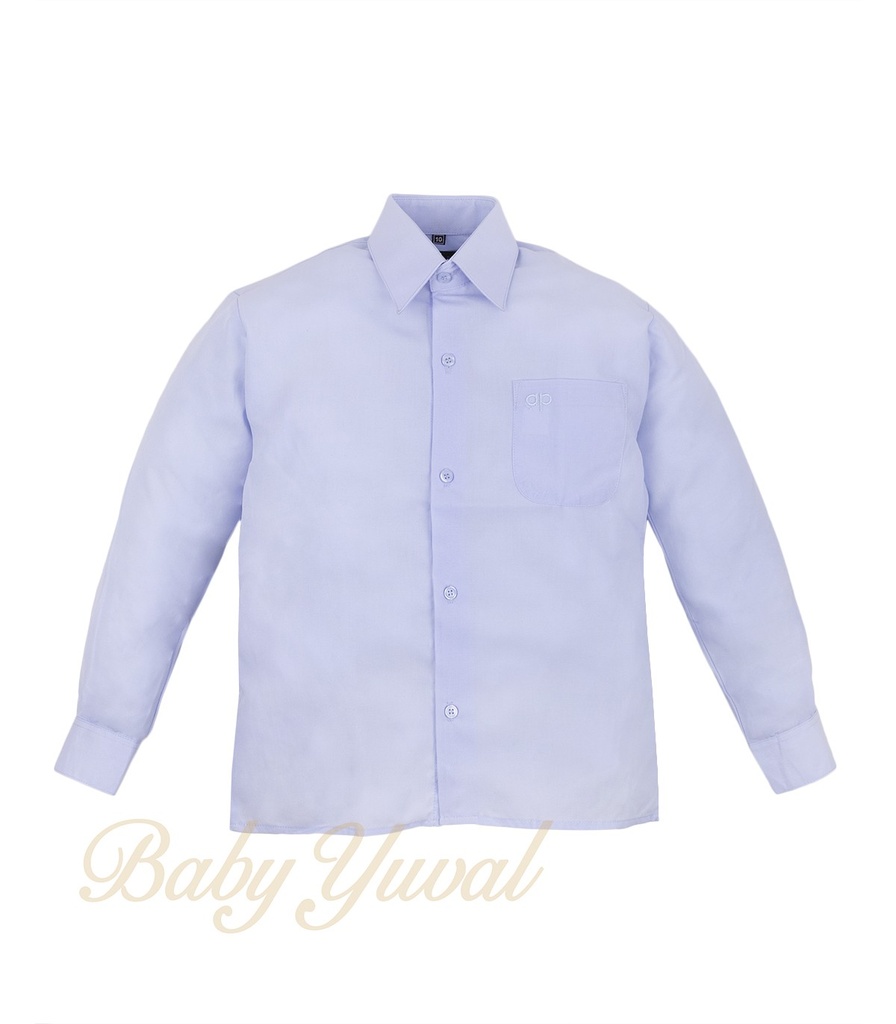 [CA098677] Camisa Manga Larga | Celeste Niño
