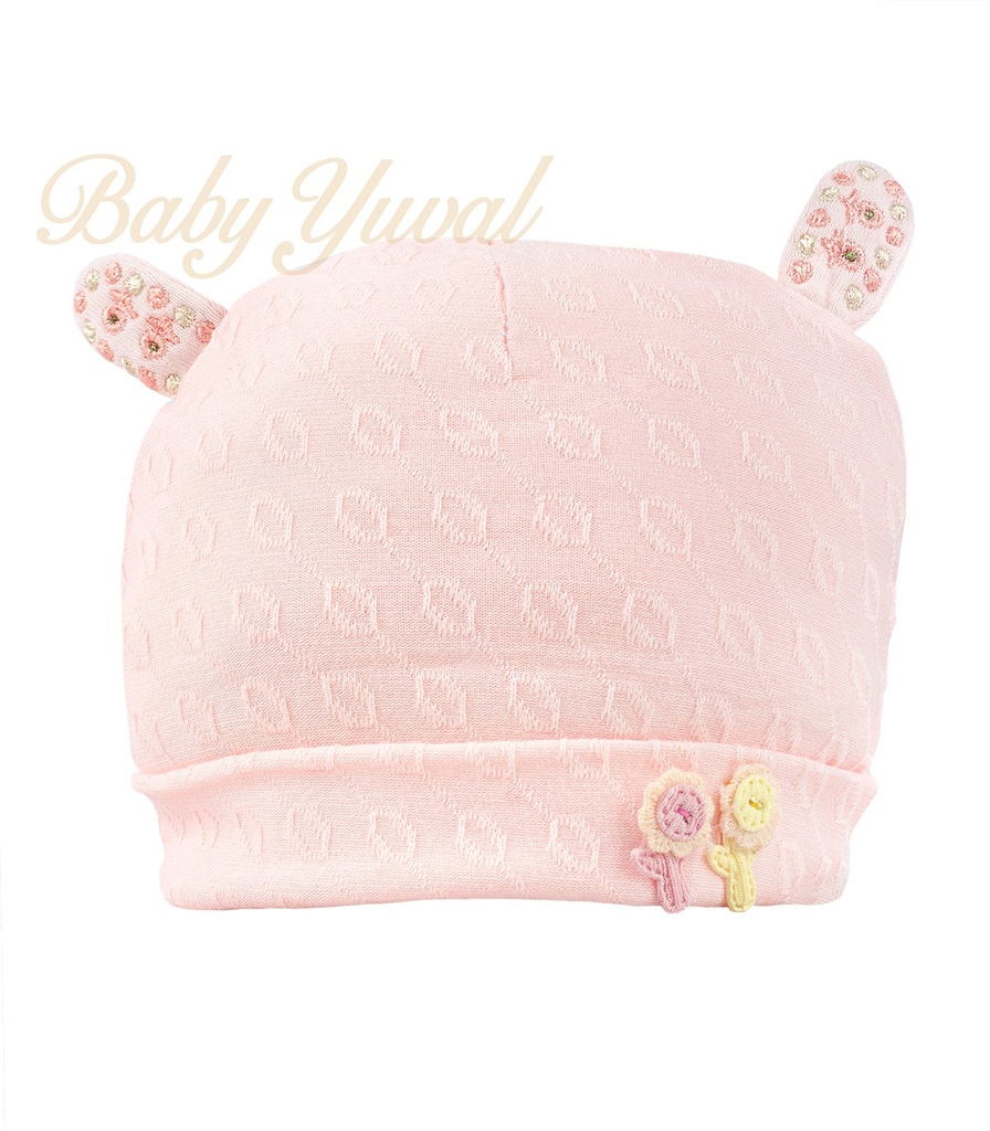 [GO099290] Gorro doble Algodón | Rosado (Flores suaves)