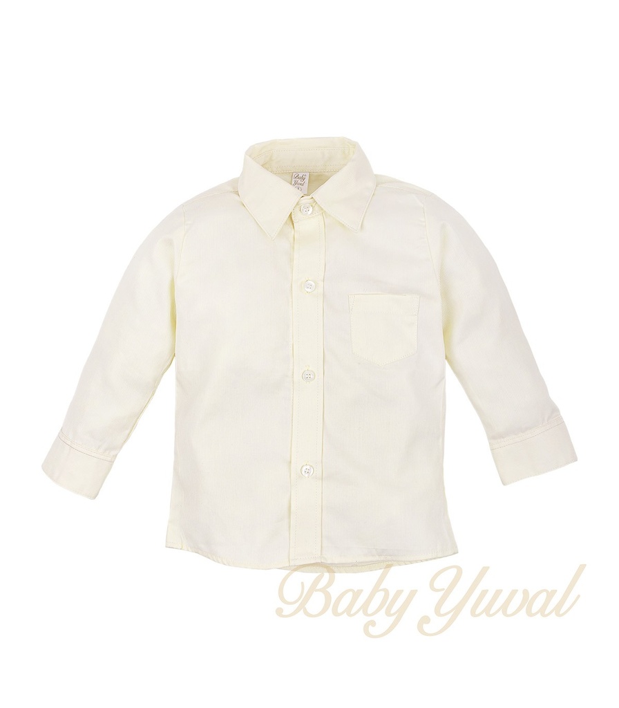 [CA0100428] Camisa Manga Larga | Crema (6 a 12 meses)