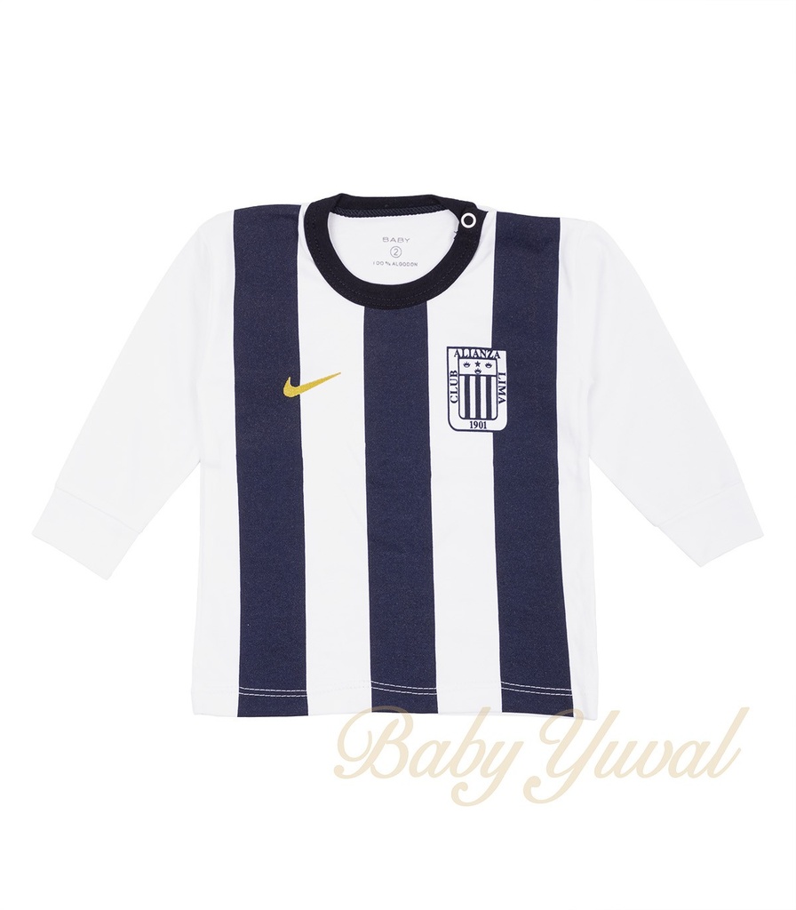 [PO0100700] Polo Deportivo Algodón | Alianza Lima (Blanco, 6 a 12 meses)