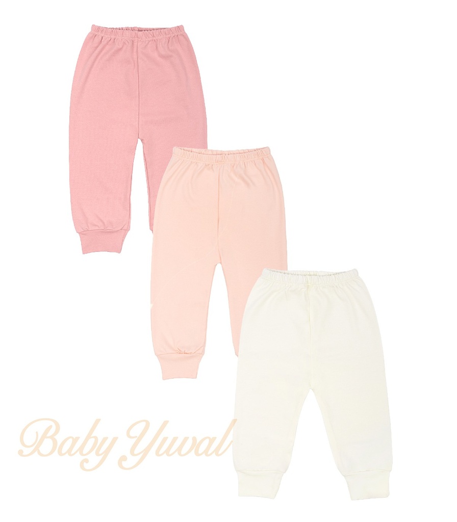 [TR0101123] Tripack pantalón sin pie algodón pima | Colección Andrea (T1)