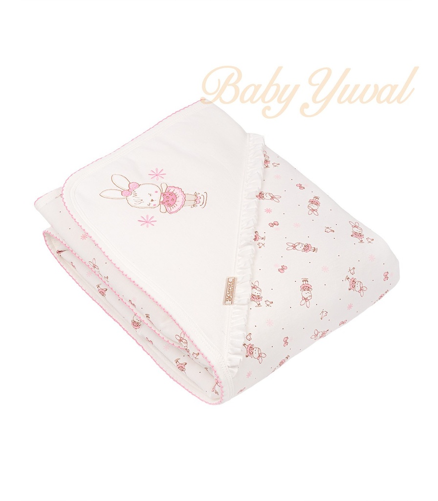 [MA0101215] Manta Pima Acolchada | Colección Fancy Bunny