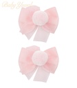 Gancho para Cabello | Pompón Rosado - Blanco