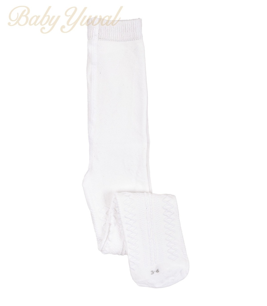 [PA0101193] Panty de Invierno | Acanalado Blanco (6 a 12 meses)