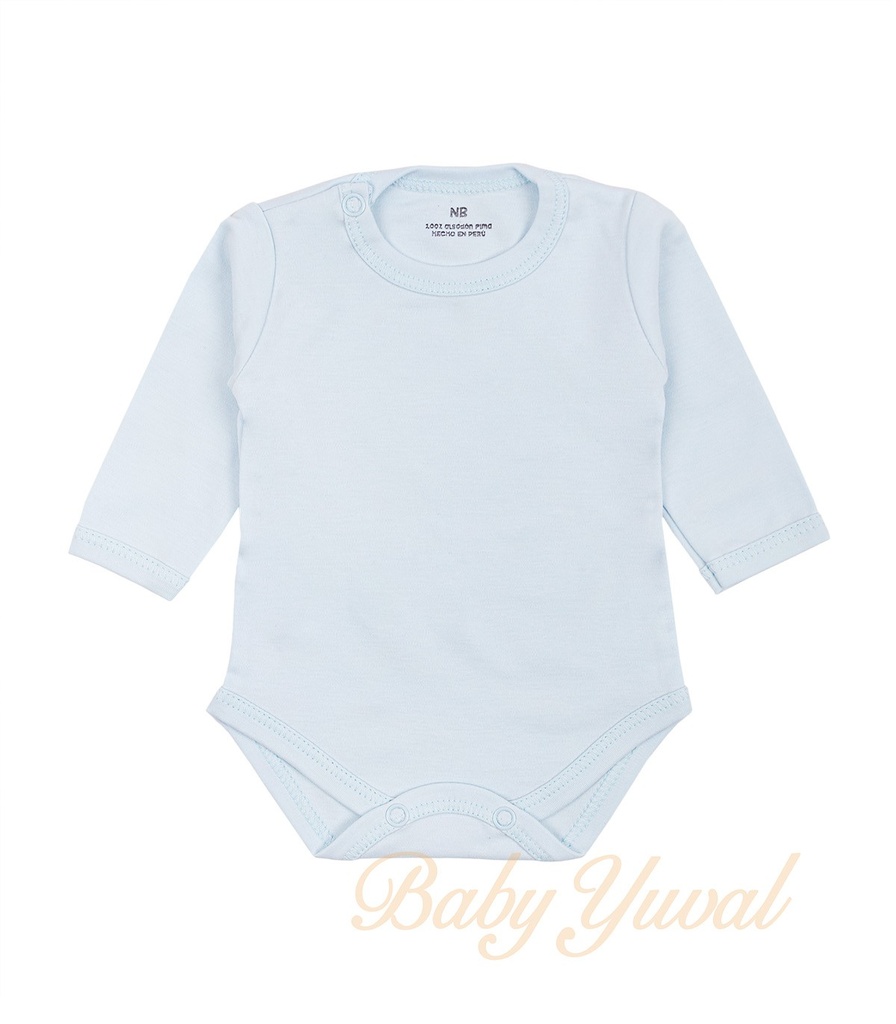 [BO0101627] Bodie Prematuro de Algodón Pima | Celeste