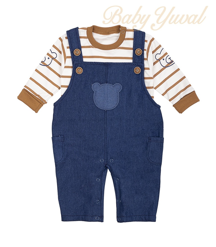 [SE0101739] Set Overall Denim y Polo | Paul (6 a 12 meses)