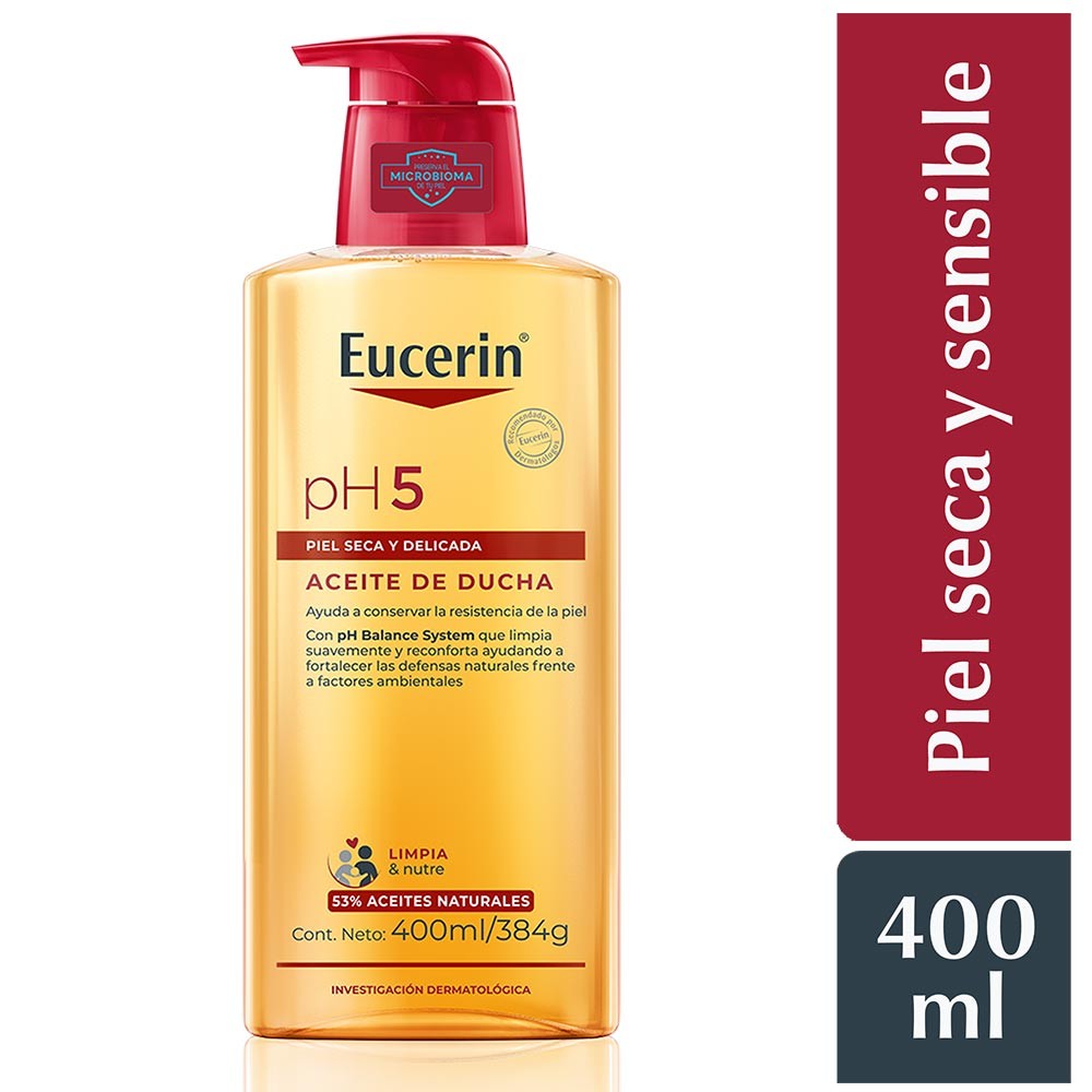 [AC0102015] Aceite de Ducha Eucerin pH5 Piel Seca y Sensible - Frasco 400 ML