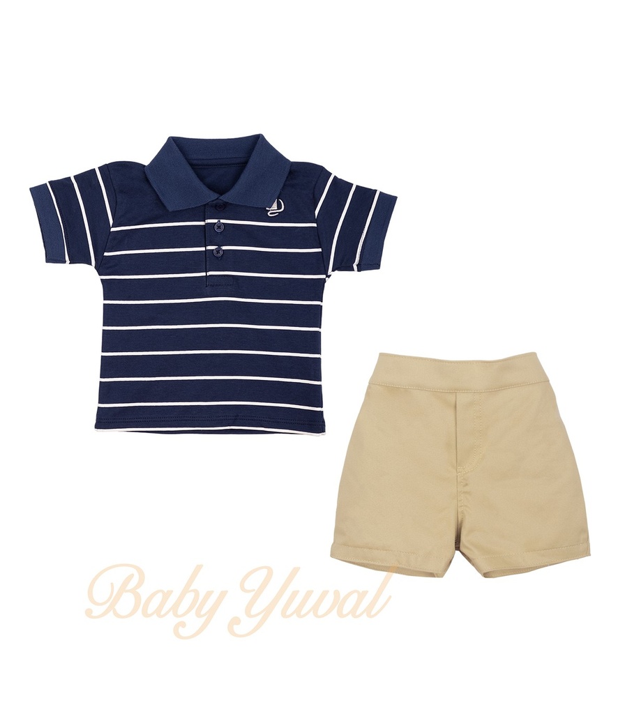 [SE0102145] Set Polo Camisero y Short | Mauricio (6 a 12 meses)
