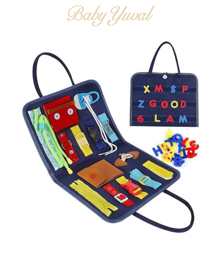 [CUR001] Tablero Sensorial Portátil Azul