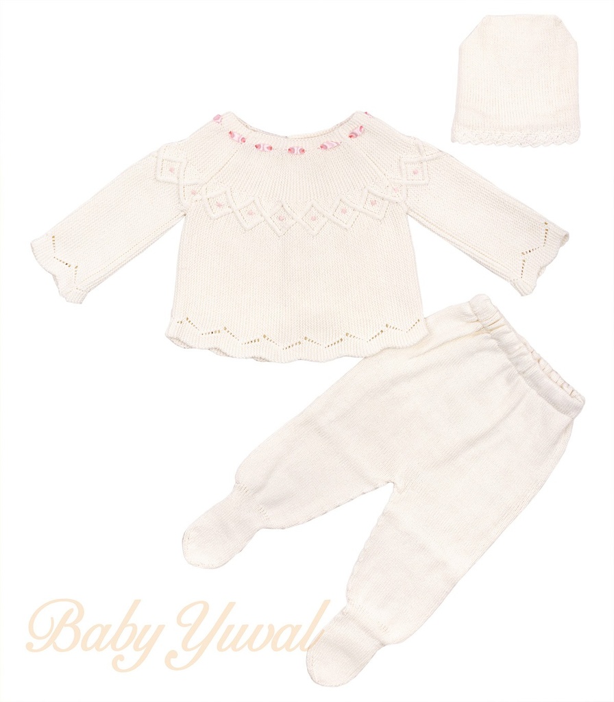 [RO0102742] Ropón de Hilo | Evanna (0 a 3 meses)