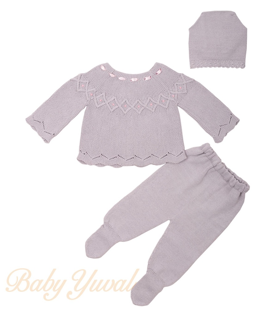 [RO0102739] Ropón de Hilo | Julie (0 a 3 meses)